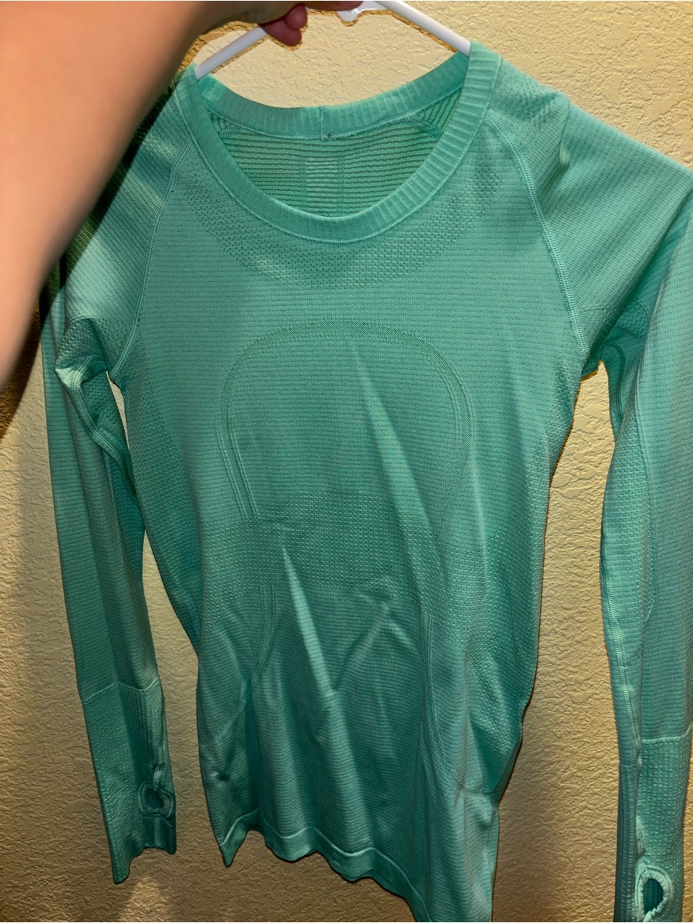 Lululemon Long-Sleeve Athletic Top - Mint Green